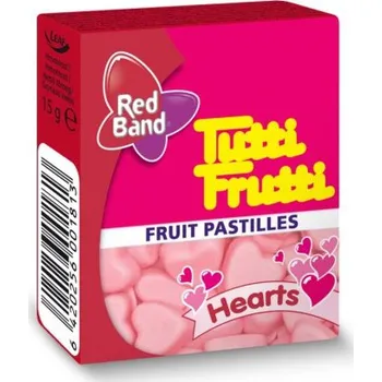 Bonbon Želé bonbónky TUTTI FRUTTI 15 g v krabičce - SRDÍČKA (cena za balení 48 ks)