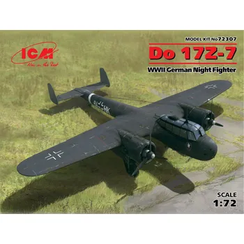 Plastikový model ICM 1/72 Dornier Do 17Z-7 German WWII Night Fighter