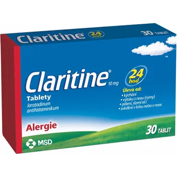 Claritine 10 mg 30 tbl. Lék na alergii Claritine 10 mg 30 tbl.
