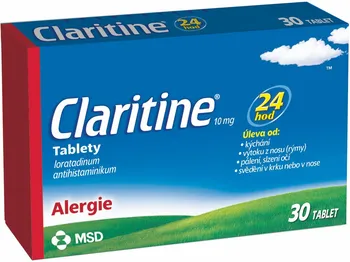 Lék na alergii Claritine 10 mg 30 tbl.