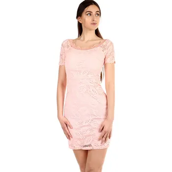 Dámské šaty Glara Dámské krátké celokrajkové šaty do tanečních 304253