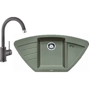 BLANCO 12 dřez Zia 9 E + dřezová baterie Mida Granitový dřez BLANCO 12 dřez Zia 9 E + dřezová baterie Mida