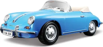 autíčko Bburago Porsche 356B Cabriolet 1961 1:18 modré