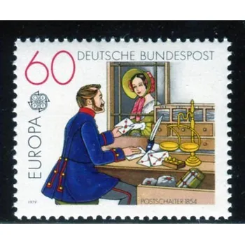 Poštovní známka (1979) MiNr. 1012 ** - Německo - Europa: historie poštovního a telekomunikačního ...