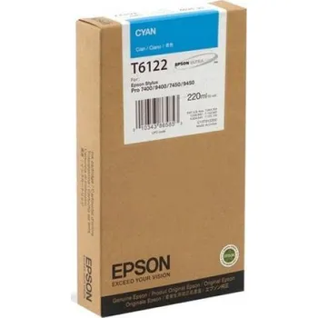 Originální inkoust Epson T6122 (C13T612200), azurový