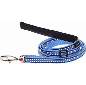 Red Dingo vodítko Bones Rfx 15 mm/1,8 m, středně modré