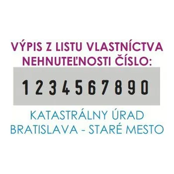 Razítko Štoček na Trodat Professional 55510PL číslovací razítko - Multicolor s výrobou štočku