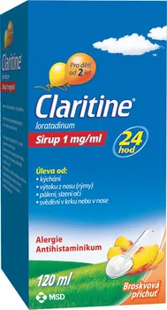 Lék na alergii Recenze Claritine sirup 1mg/ml 120 ml