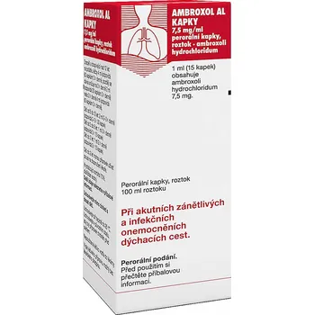 Lék na kašel, rýmu a nachlazení Ambroxol Al Kapky 100 ml