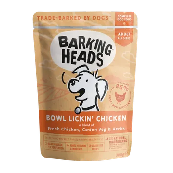 Krmivo pro psa Barking Heads Bowl Lickin’ Adult Chicken 300 g