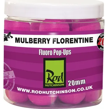 Boilies Rod Hutchinson Fluoro Pop-ups Mulberry Florentine with Protaste Plus 20 mm