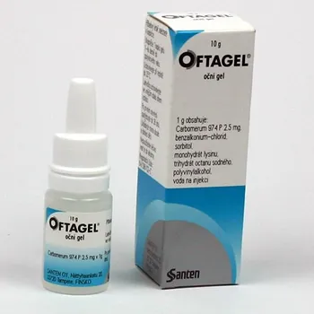 Oftagel 2,5 mg/g oph gel 10 g Léky na uši a oči Oftagel 2,5 mg/g oph gel 10 g