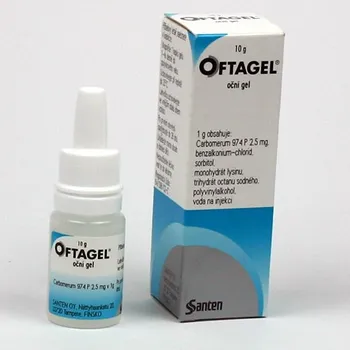 Léky na uši a oči Oftagel 2,5 mg/g oph gel 10 g