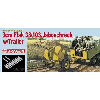 Plastikový model Dragon Flak 37/103 Jaboschreck w/Trailer 1:35