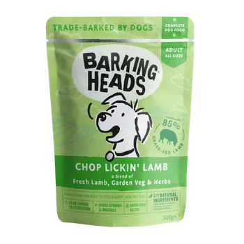 Krmivo pro psa Barking Heads Chop Lickin’ Adult Lamb 300 g
