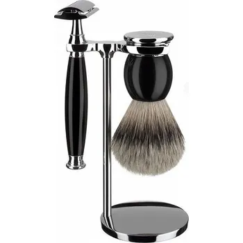 Mühle Sophist Black Silvertip Badger sada na holení černá
