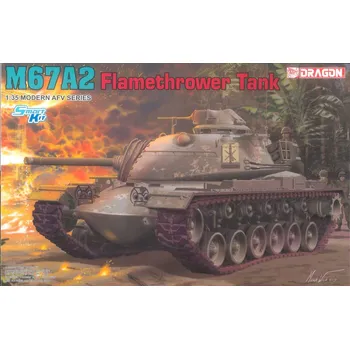 Plastikový model Dragon M67A2 Flamethrower Tank 1:35