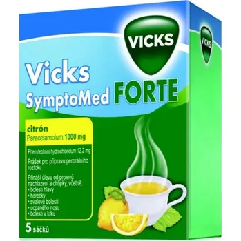 Lék na kašel, rýmu a nachlazení Vicks SymptoMed forte citrón 5 sáčků