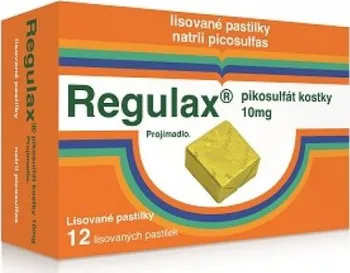 Lék proti zácpě Regulax Pikosulfát kostky 12 x 10 mg