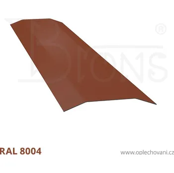 Střešní lemovaní Přítlačná lišta rš 40 cihlově červená