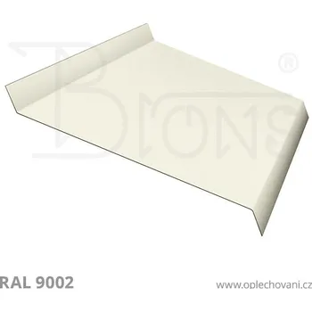 Střešní lemovaní Z - profil rš 240 šedobílá