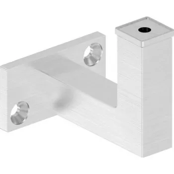 Zábradlí Feldmann Nerezový držák madla zábradlí s plochou podstavou 51261-240 brus, hranatý, na zeď