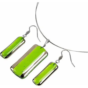 Souprava šperků Souprava šperků PLATINUM zelená - 1403