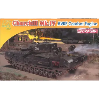 Plastikový model Dragon Churchill Mk.IV Avre Combat Engine 1:72