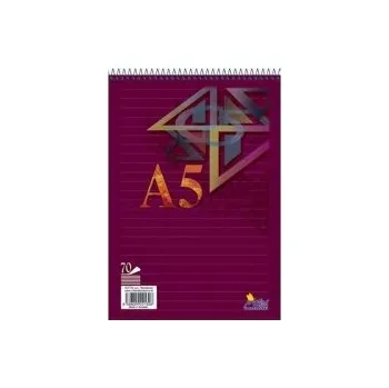 Blok Jula Blok A5 spirála nahoře čtvereček