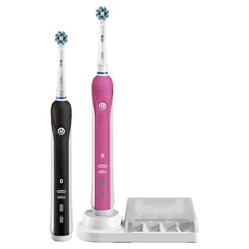 Elektrický zubní kartáček Oral B Smart 4 4900 růžový a černý