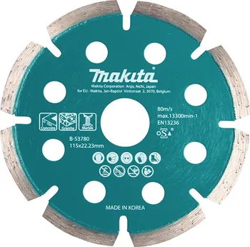 Řezný kotouč Makita B - 53780 115 x 1, 6 x 22, 23 mm