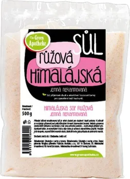 Kuchyňská sůl Green Apotheke Sůl himalájská růžová jemná 500 g