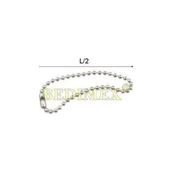 Řetízek řetízek kulička-M9508-120mm-nikl celé balení