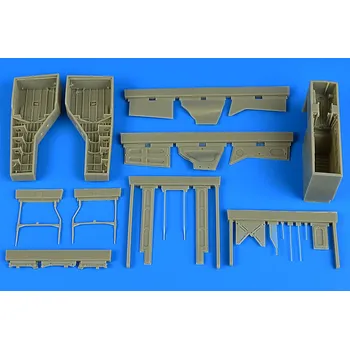 Plastikový model Aires 1/32 T-28 Trojan wheel bay (KITTYH)