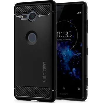 Pouzdro na mobilní telefon Spigen Rugged Armor pro Sony H8324 Xperia XZ2 Compact černé