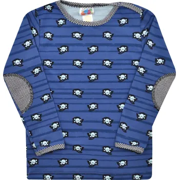 Pánské tričko modré tričko s pirátským motivem