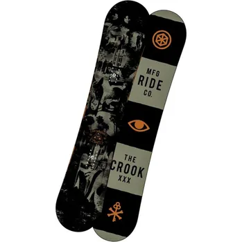 Snowboard Recenze Ride Crook Wide gry/blk 154w cm