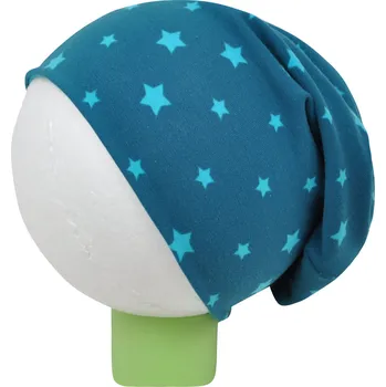 Čepice tyrkysová trpasličí čepice s hvězdičkami