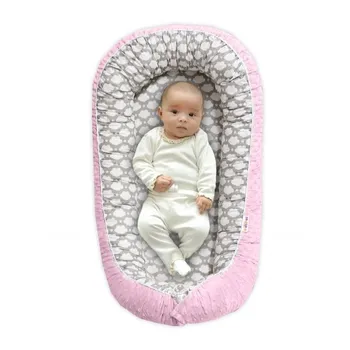 Hnízdečko pro miminko Baby Nellys Maxi hnízdečko s minky mráček