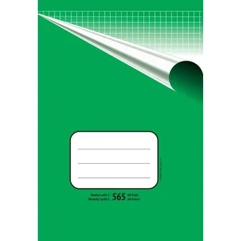Sešit BOBO Školní sešit A5/565 60 listů čtverečkovaný zelený