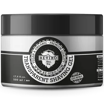 Be-Viro čirý gel na holení 500 ml