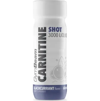 GymBeam Carnitine 3000 Liquid Shot 60 ml , černý rybíz