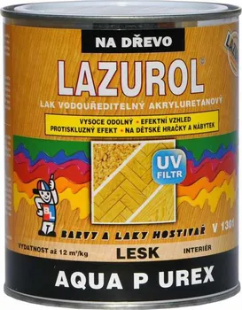 Lak na dřevo Barvy a laky Hostivař Lazurol Aqua Purex V1301 0,6 kg