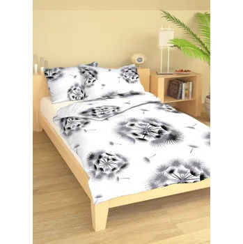 Brotex Chmýří bílé krep 140 x 220, 70 x 90 cm zipový uzávěr Povlečení Brotex Chmýří bílé krep 140 x 220, 70 x 90 cm zipový uzávěr