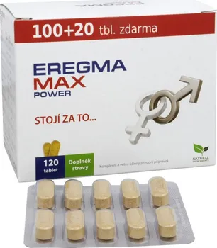 Přírodní produkt Natural Medicaments Eregma MAX power 120 tbl.