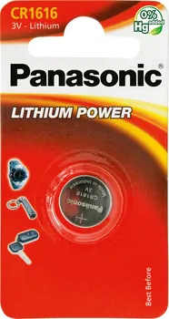 Článková baterie Panasonic CR-1616 1BP Li 1 ks