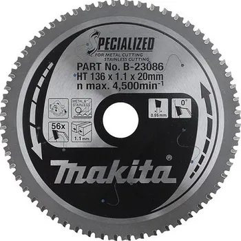 Pilový kotouč Makita B - 23086 136 x 20 mm 56 zubů