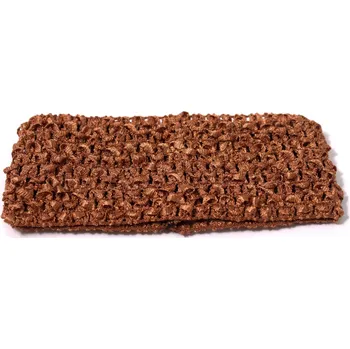 Elastická čelenka síťovaná - široká, tmavé barvy Barva: světle hnědá