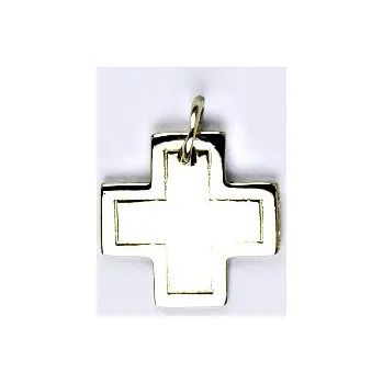Přívěsek Stříbrný přívěsek křížek - P 971 (Stříbrný kříž)