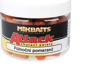 Mikbaits Attack pelety půlnoční pomeranč 150 ml